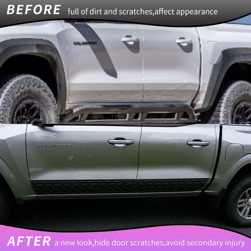 Door Molding Trim Anti-Collision Door Side Protector For 23-2025 Chevy Colorado gallery