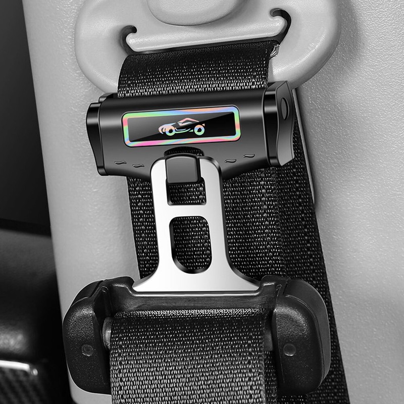 2x Adjuster Car Seat Belts Limiter Fixed Buckle Elastic Safety Seat Clips gallery