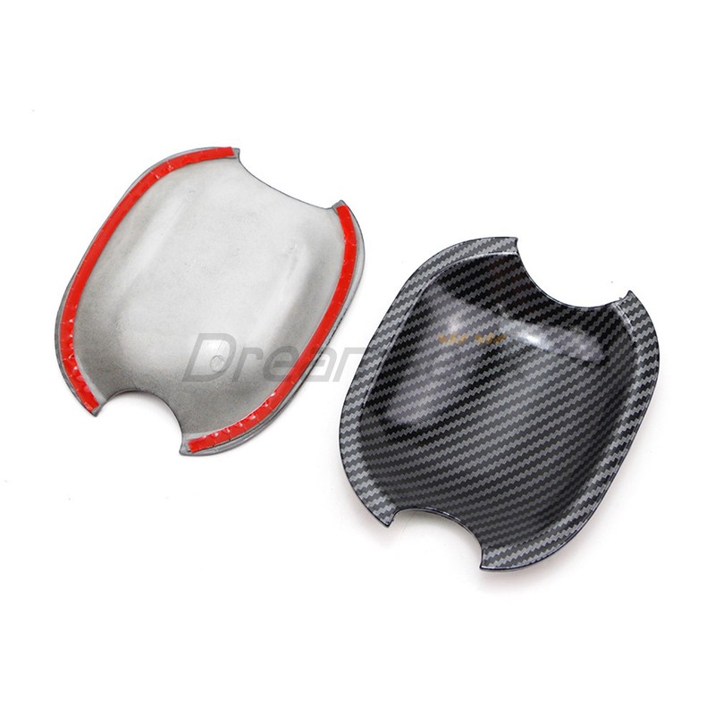 4 PCs Door Handle Bowl Cover For Toyota Camry 4Runner 2003-09 Carbon Fiber Look gallery