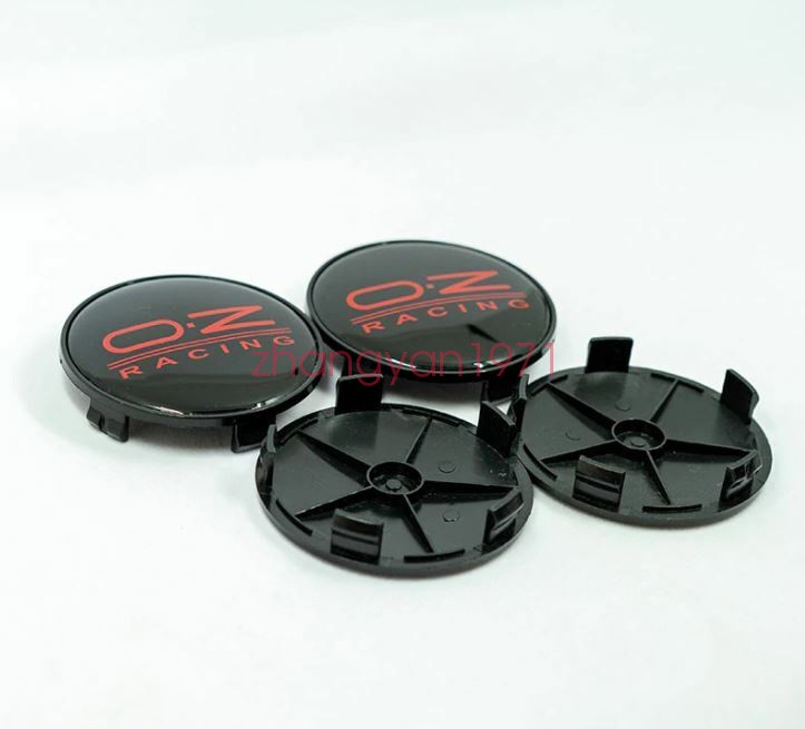 4pcs 68 mm suitable for OZ Racing Black Red Alloy Wheel Center Caps Rim Cap