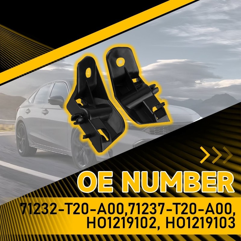 4PCS Front Grille Upper Bracket Spacer Fit Honda Civic 2022-2025 Left Right Side gallery