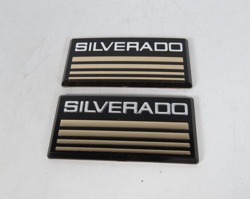 1988-1998 Chevy Silverado Emblems Side Body Cab Pickup Truck Badges Symbol Logo