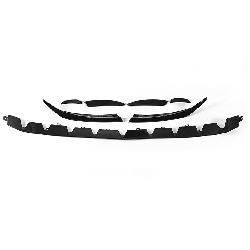 GLOSS BLACK 7PC FRONT BUMPER AERO CANARD LIP KIT FOR 2019-2022 A35 A220 AMG W177 gallery