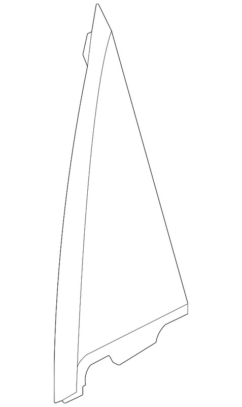 Genuine Audi Door Window Molding 89A-857-570-4PK