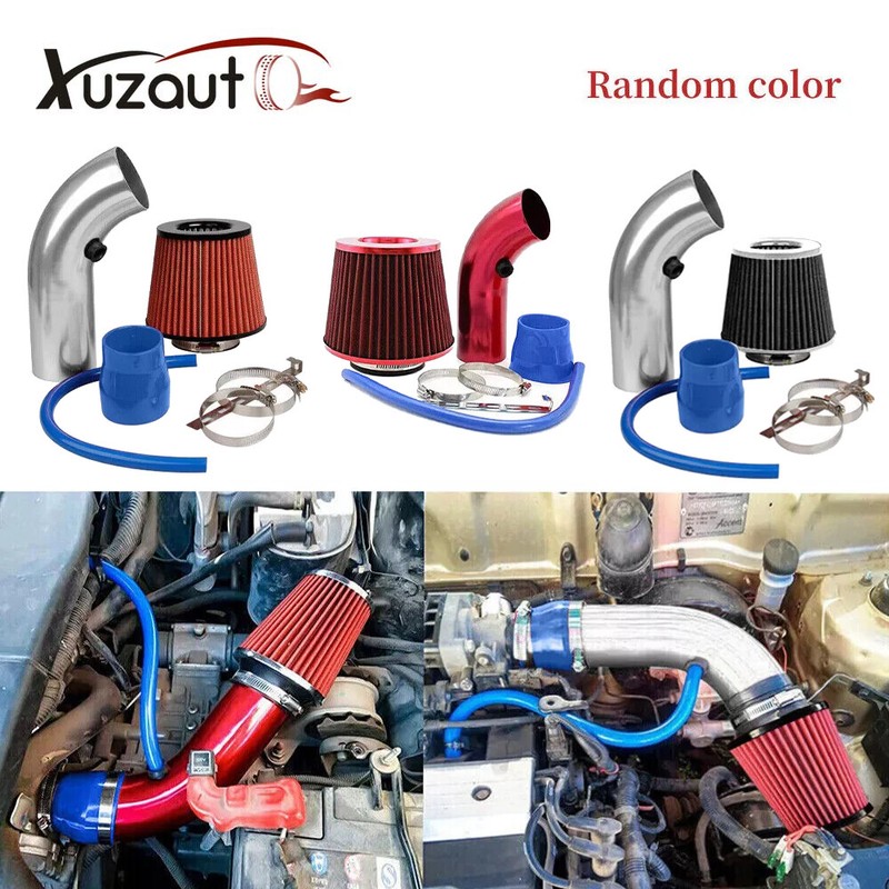 3″ Car Cold Air Intake Filter Induction Kit Pipe Power Flow Hose System 76mm
