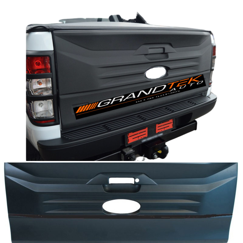 Black Rear Tail Gate Cladding Trim Cover Suitable For Ford Ranger 2012-2020