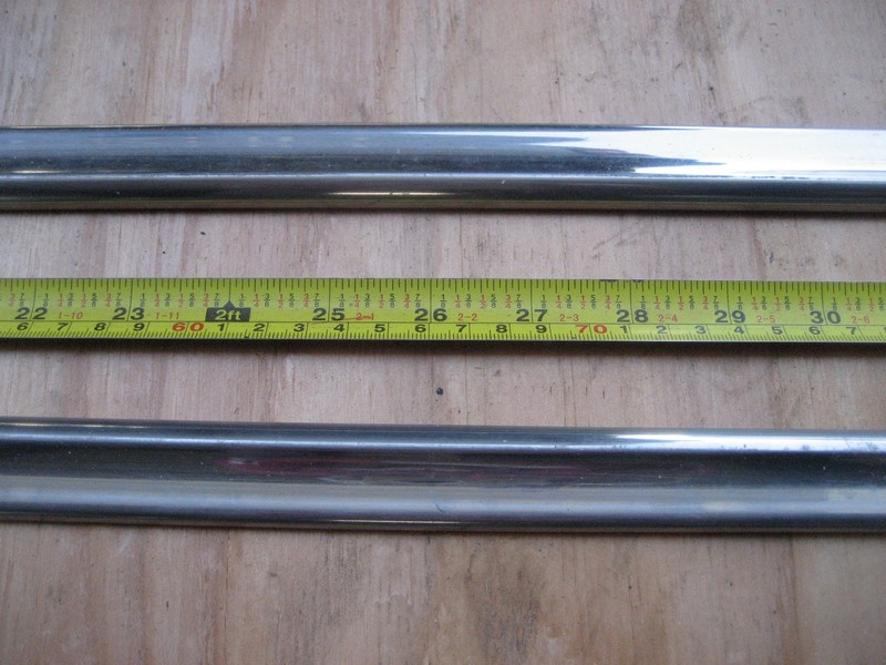 1956 CHEVY FRONT DOOR MOLDING TRIM-4/DOOR HARDTOP TRIM UPPER/LOWER 39-1/4 INCHES gallery