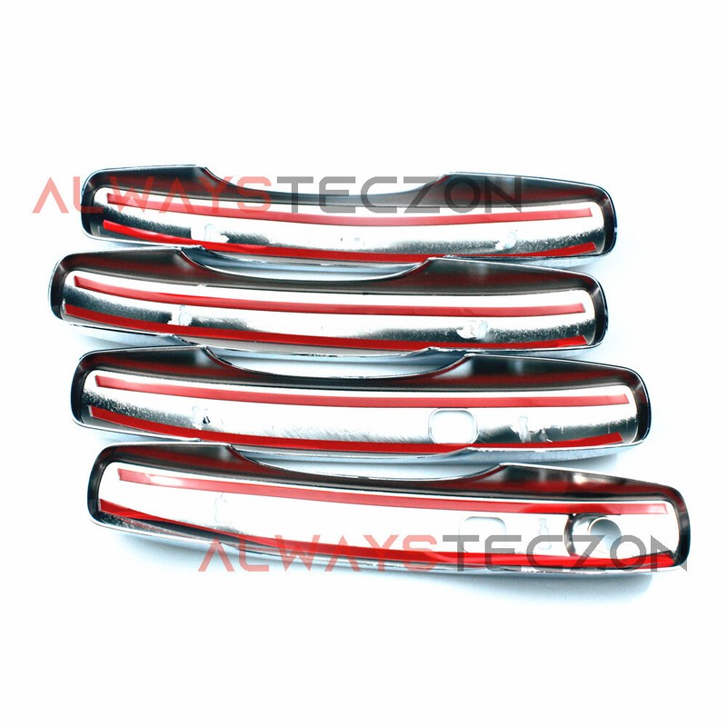 Chrome Door Handle Cover Trim w/ Smart Keyholes for Ford Ranger 2024 2025 gallery