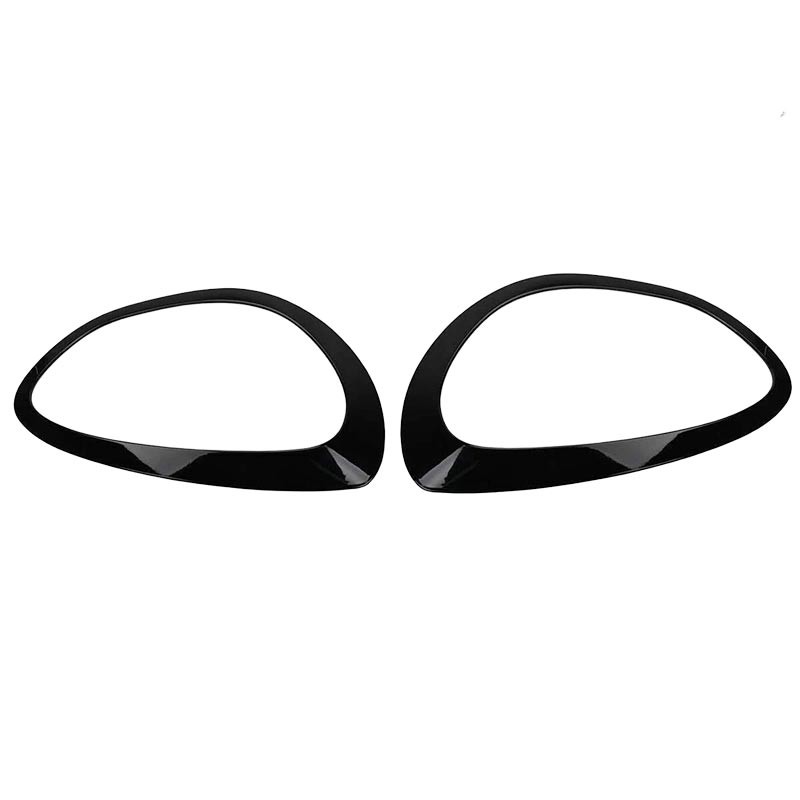 Black Headlight Ring Bezel Cover Trim For Mini Cooper Countryman F60 2017-2021 gallery