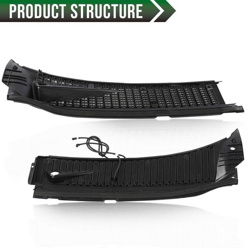 Windshield Window Wiper Cowl Cover Panel Black Fit For 1999-2007 Ford F250 F350 gallery