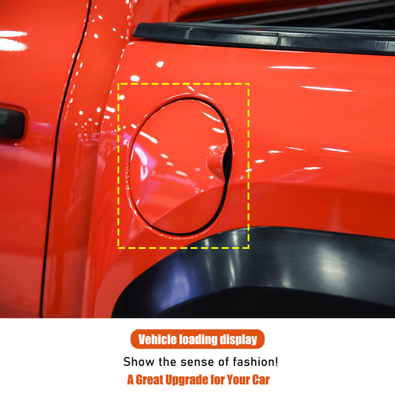 ABS Carbon Fiber Door Fuel Tank Cover Cap Tank Trim For Toyota Tacoma 2024+ US gallery