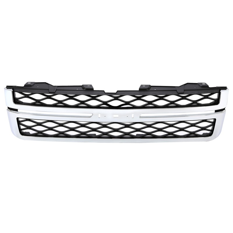 For Silverado/Sierra 2500 3500 HD 11-14 Chrome Front Grille Black Mesh Stlye gallery