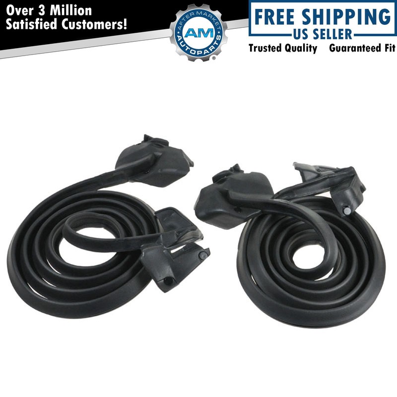 Door Seal Weatherstrip Pair for Buick Chevy Olds 2 Door Hardtop or Convertible
