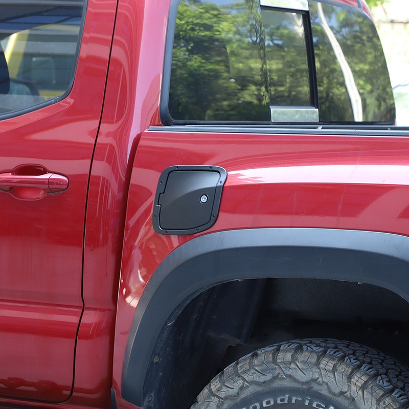 Gas Cap Cover Fuel Filler Door Fuel Tank cover W/ Lock For Toyota Tacoma 2016-22 gallery