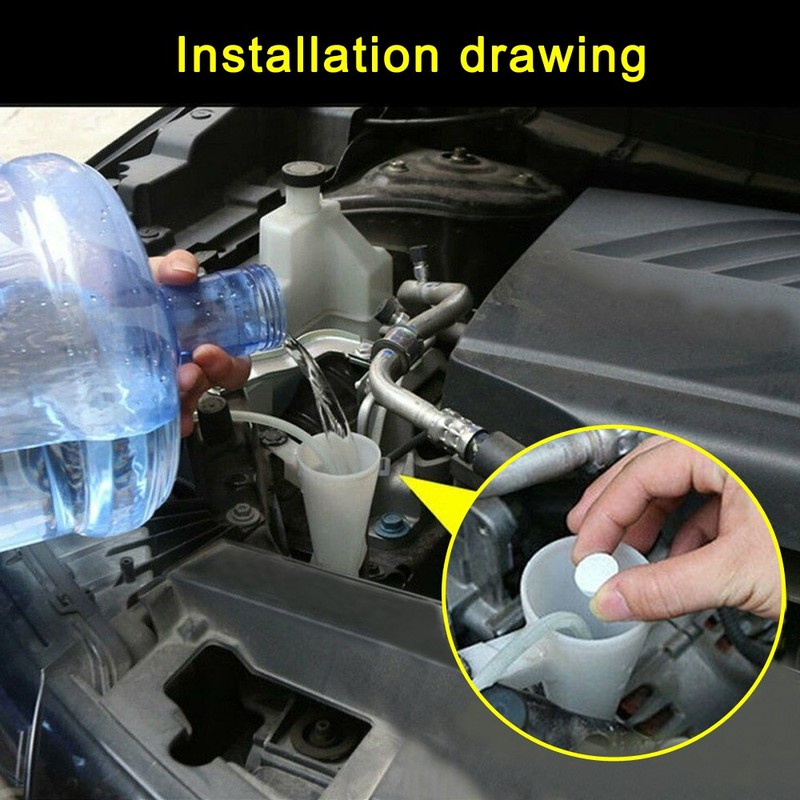 10x Auto Glass Cleaner Car Windshield Washer Cleaning Solid Effervescent Tablets gallery