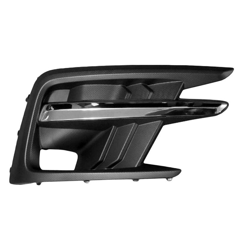 New Black / Chrome Front Passenger Side Fog Light Bezel Replaces 57731XC02A
