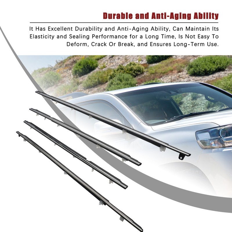 New Outer Window Molding Trim Weatherstrip Seal Strip for 91-97 Land Cruiser us gallery