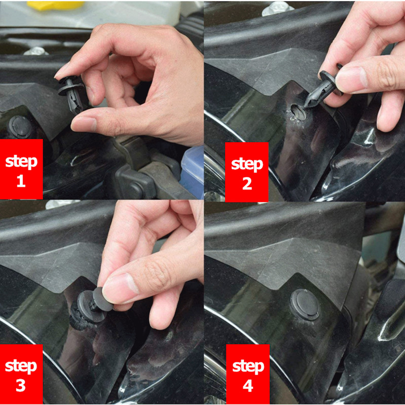 For Toyota 200Pcs Bumper Clips Retainer Auto Car Rivets Fastener Fender Push gallery