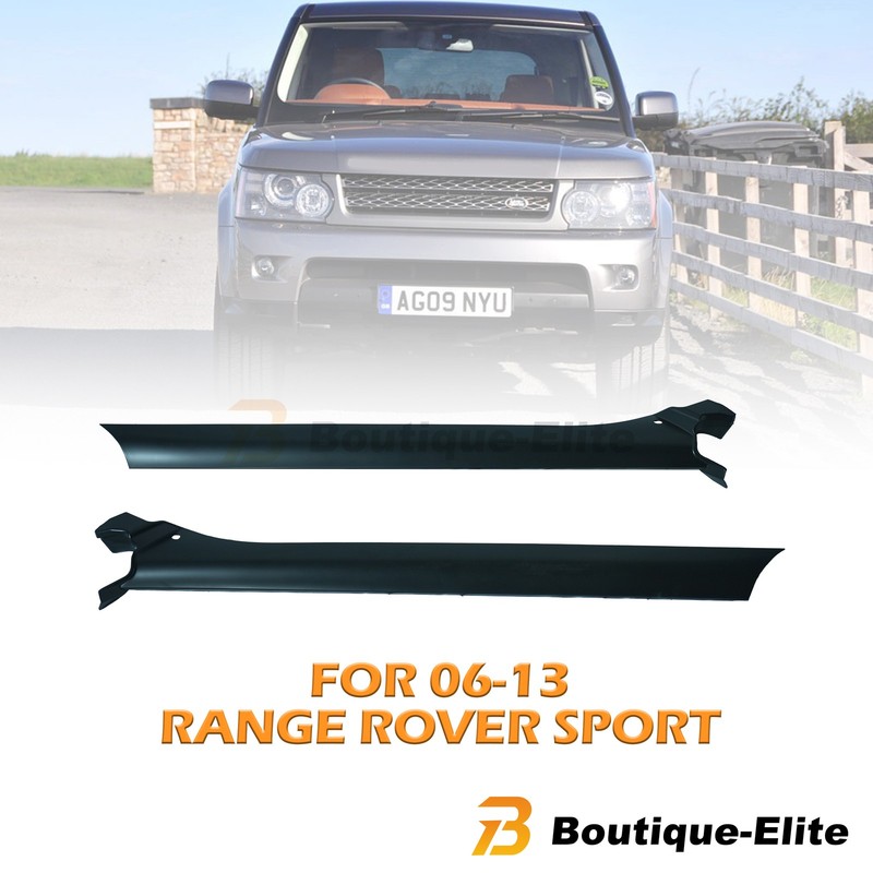 1 Pair Left & Right A Front Pillar Trim Strip For 2006-2013 Range Rover Sport