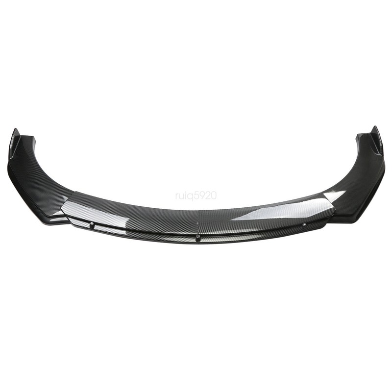 For 2015-2017 Ford Mustang Carbon Fiber Style Front Bumper Lip Spoiler Splitter gallery