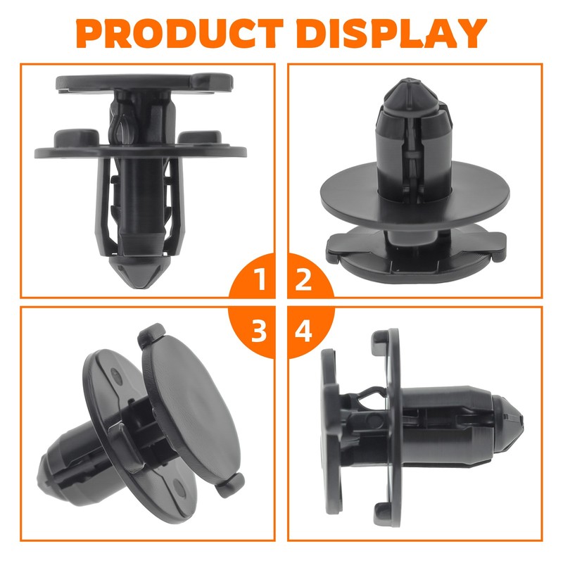 20pcs Rivet Mud Flap Bumper Fender Fastener Clips For Nissan Maxima 300ZX 300Z gallery