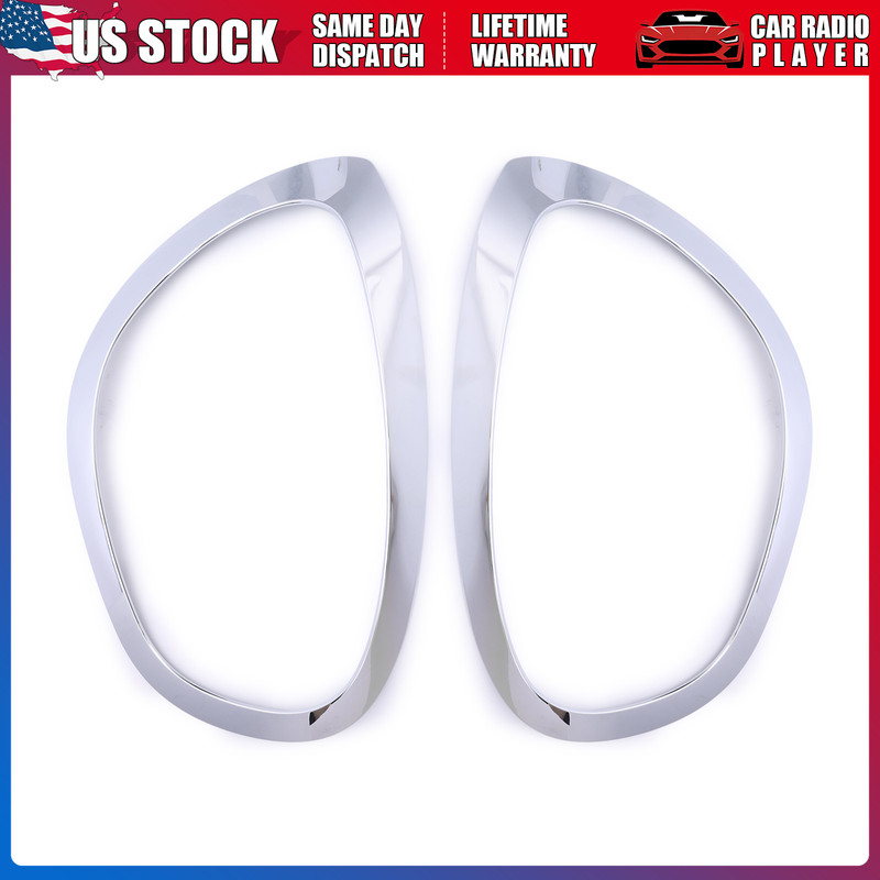 2Pcs Headlight Covers Bezels For 2017-2023 Mini Cooper Countryman 51137388118