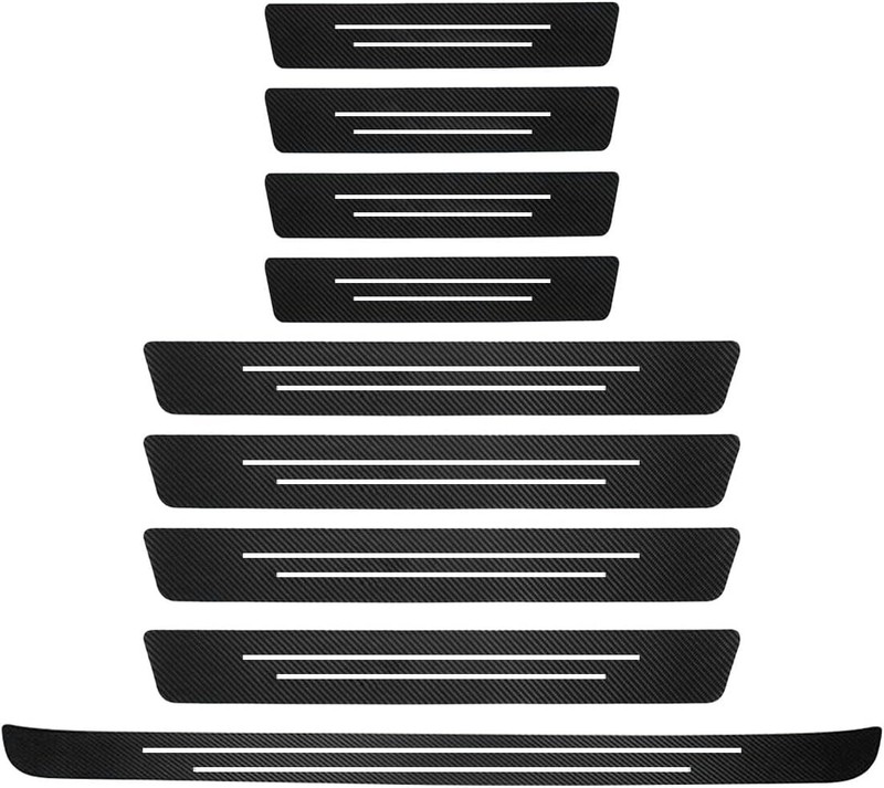 Customized For Hyundai 9Pc Car Door Sill Trunk Trimmable Threshold Protector Kit gallery