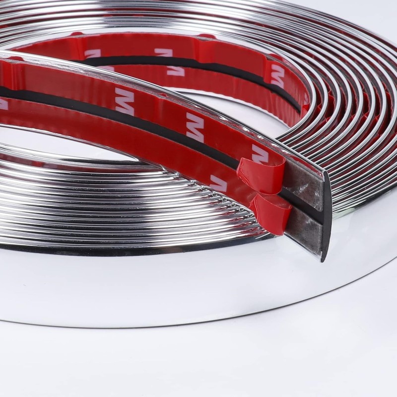 Versatile 25Ft Automotive Chrome Trim Molding - Easy to Install & Durable gallery