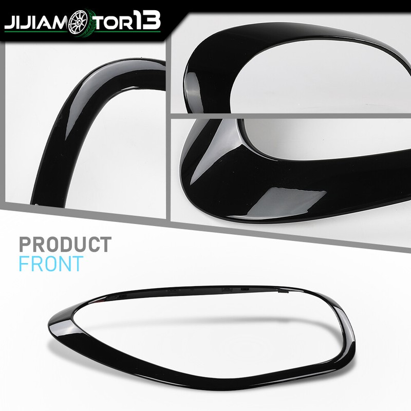 Pair Headlight Bezels Trim Ring Left Right Side Fit For Mini Cooper 2011-2016 gallery
