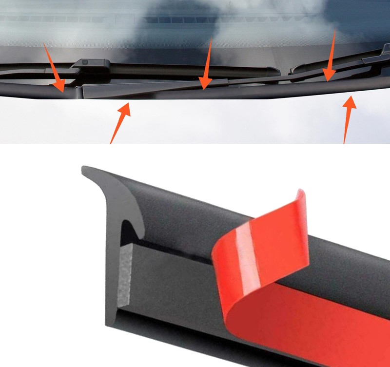 10feet For Nissan Rubber Car Front Windshield Panel Seal Strip Moulding Trim