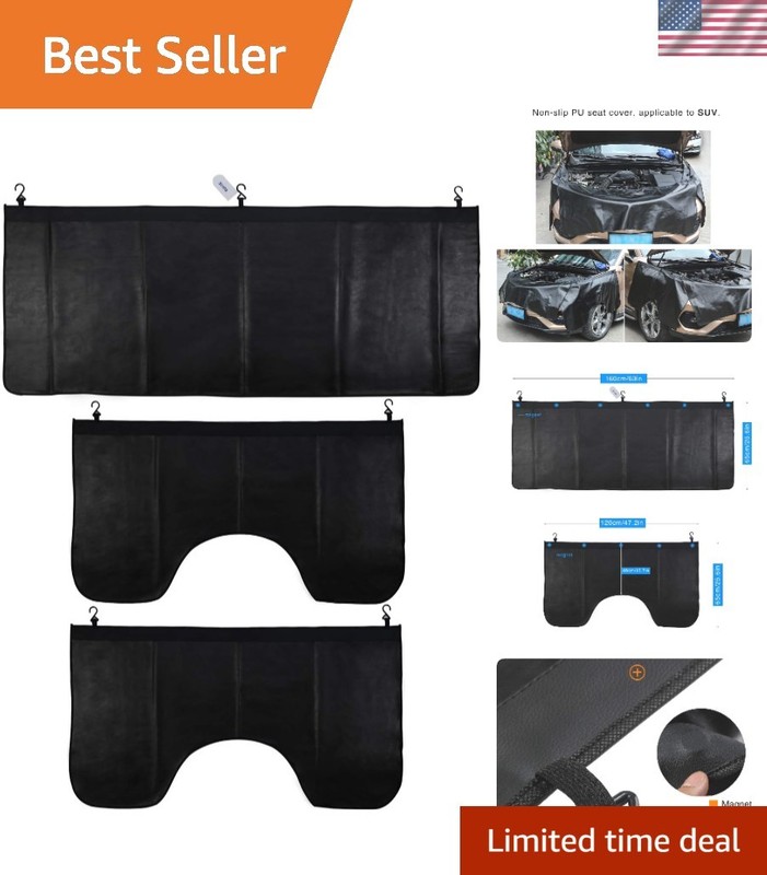 Universal Fit Microfiber Leather Fender Protectors – 3-Piece Set for Mechanics