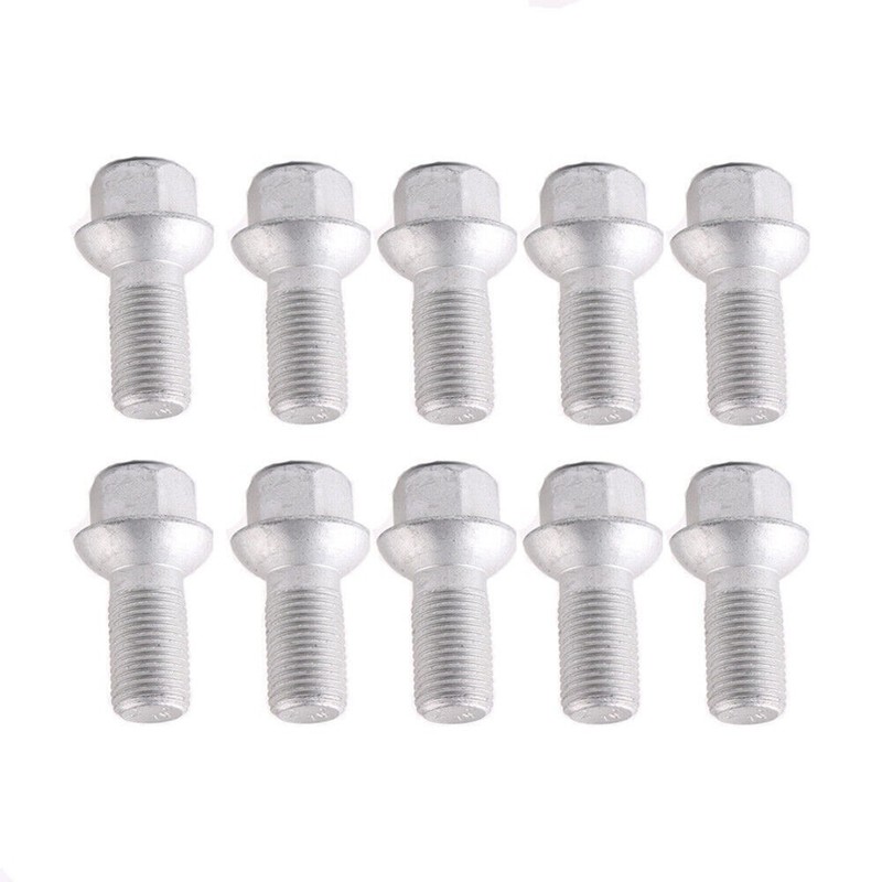 10pcs Wheel Lug Bolts Nuts 0009904907 For Mercedes wheel replacement parts gallery