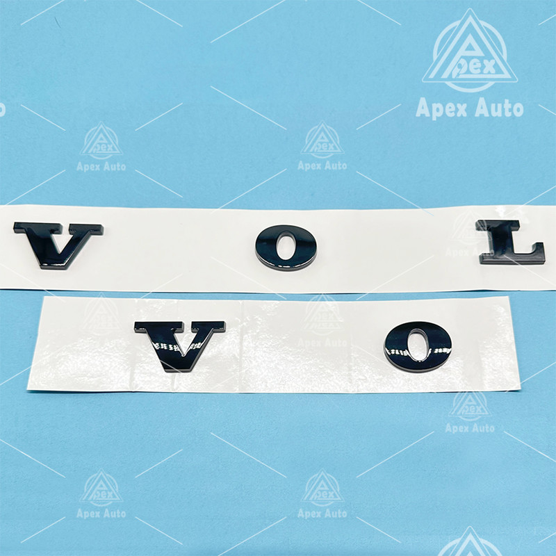 Raised Rear Trunk Lid Badge For Volvo Letter Nameplate Emblem Sport Gloss Black gallery