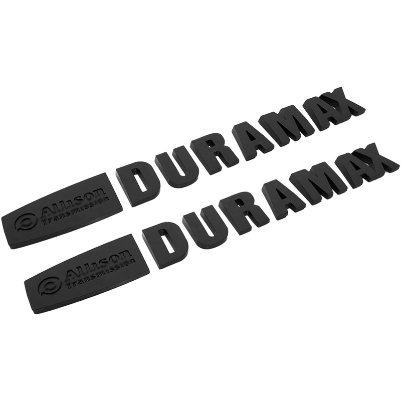 2Pcs Allison Transmiss Duramax Hood Emblem Badge for Silverado Sierra Sport