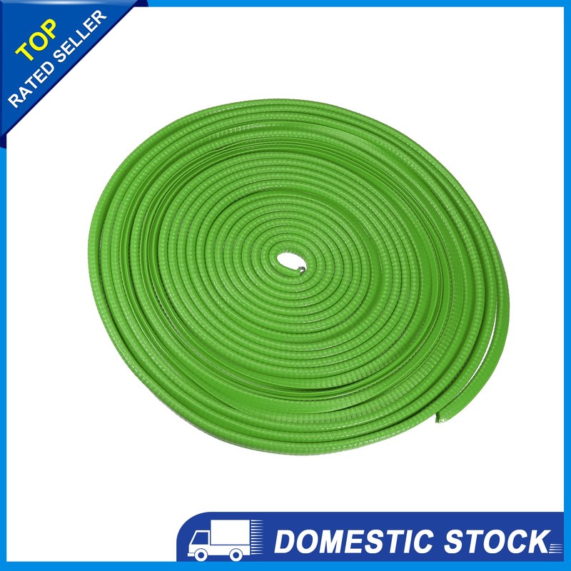 1x Car Door Edge Guard 32.8ft U Shape Rubber Trim Seal Strip Universal PVC Green
