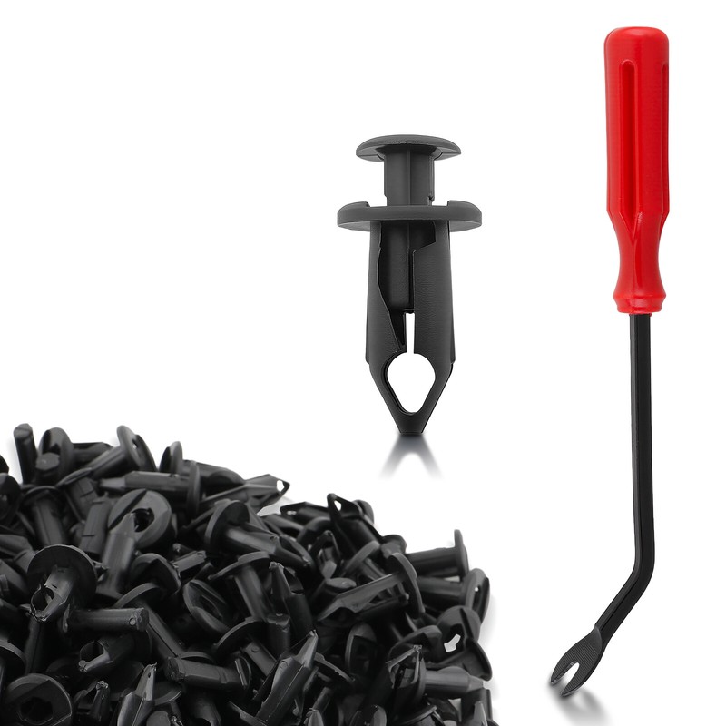 120x ATV 8MM Hole Plastic Rivets Retainer Fender Bumper Push Pin Fastener Clips gallery