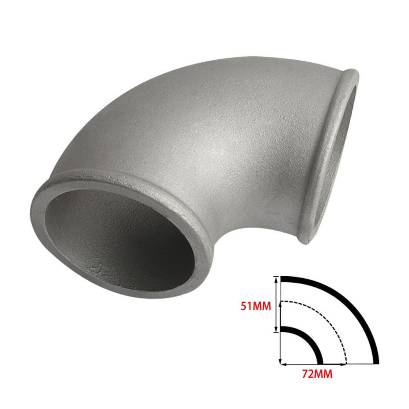 2″/2.5″/3″/3.5″/4″ Cast Aluminum Elbow Pipe 90° Car Intercooler Turbo Tight Bend