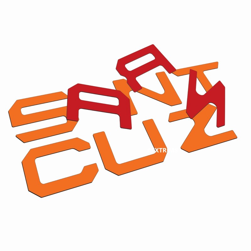ORANGE RAISED TAILGATE LETTERS FITS CRUZ 2022 – 2025 US MADE