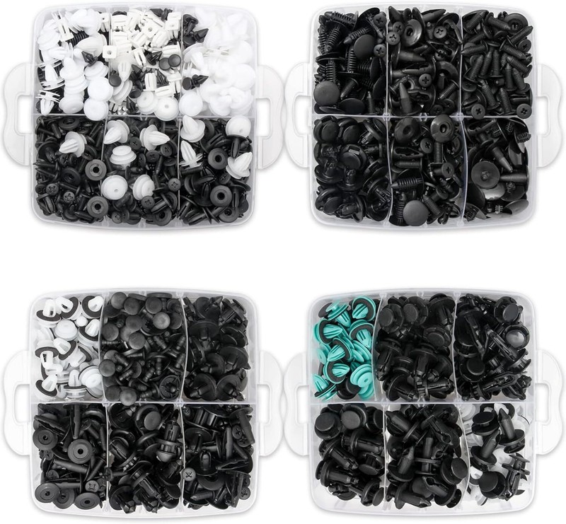 1101PCS Car Retainer Clips Auto Fasteners Push Trim Clips Pin Rivet Bumper Kit gallery