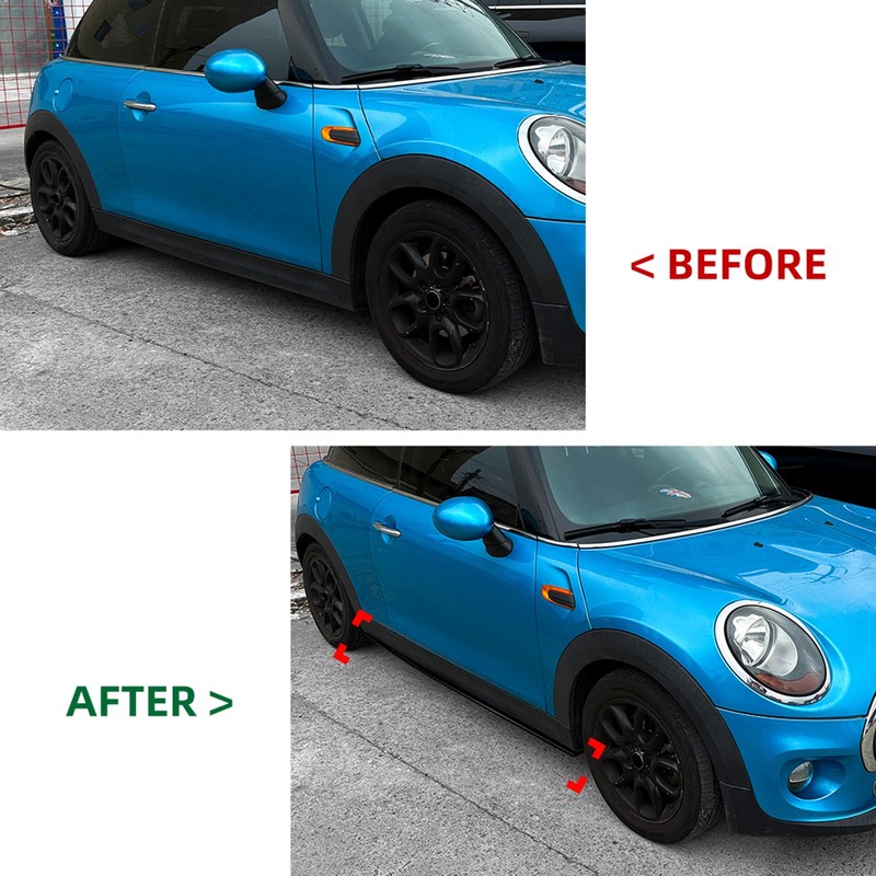 Car Side Skirt Extension Trims For Mini Cooper F56 F57 2014-2024 Carbon Look gallery