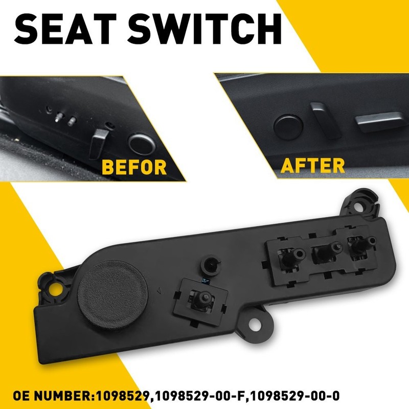For 2017-2022 Tesla Model 3/Y Front Driver Left Side Power Seat Control Switch