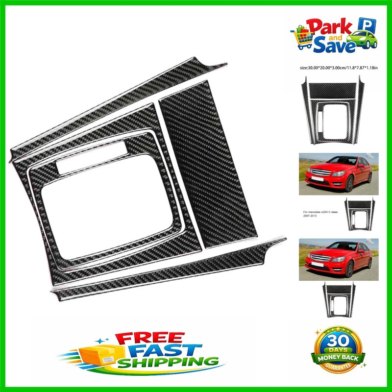 Precision Fit Carbon Fiber Gear Shift Trim for Mercedes W204 C-Class 2007-2013