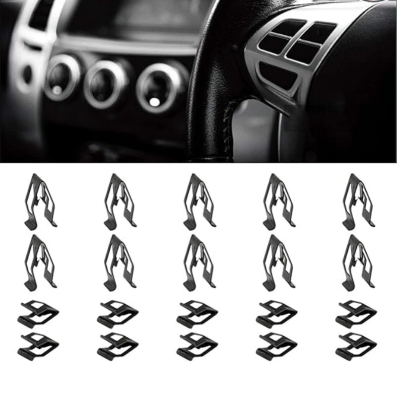 50PCS Universal Car Dashboard Retainer Metal Front Console Dash Panel Trim Clips gallery