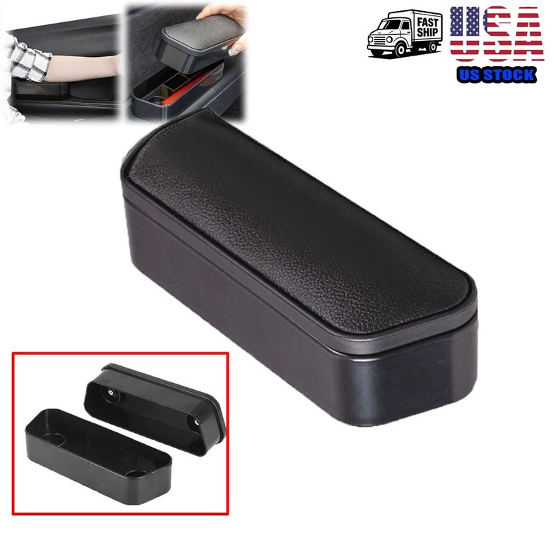 Universal Car Door Armrest Storage Box Adjustable Height Support Elbow Rest Pad