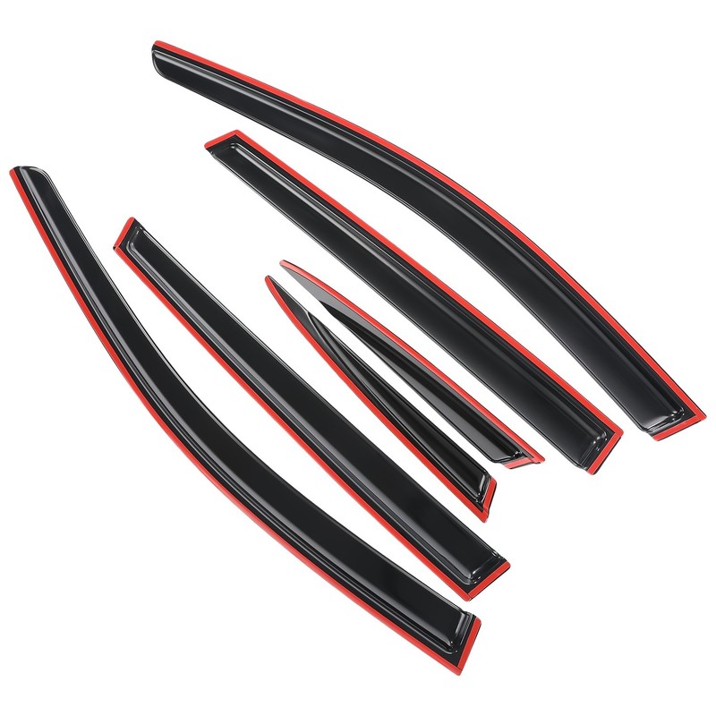 Window Visor 6pcs Black Tape-on Fits Honda CR-V 2017-2022 Rain Guards gallery