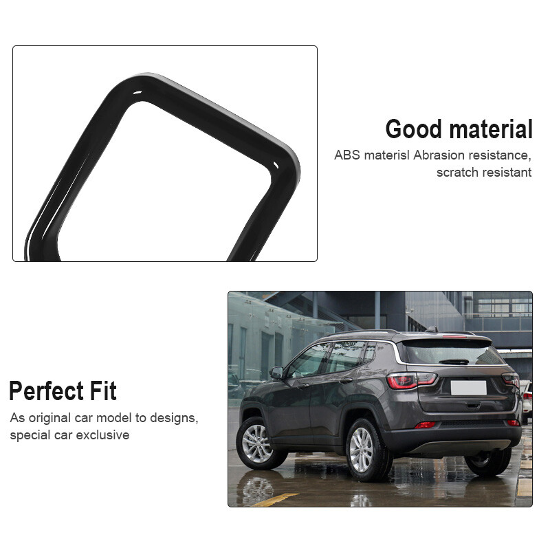 Black Multicolor ABS Front Grille Inserts Mesh Cover Trim For Jeep Compass 2022 gallery
