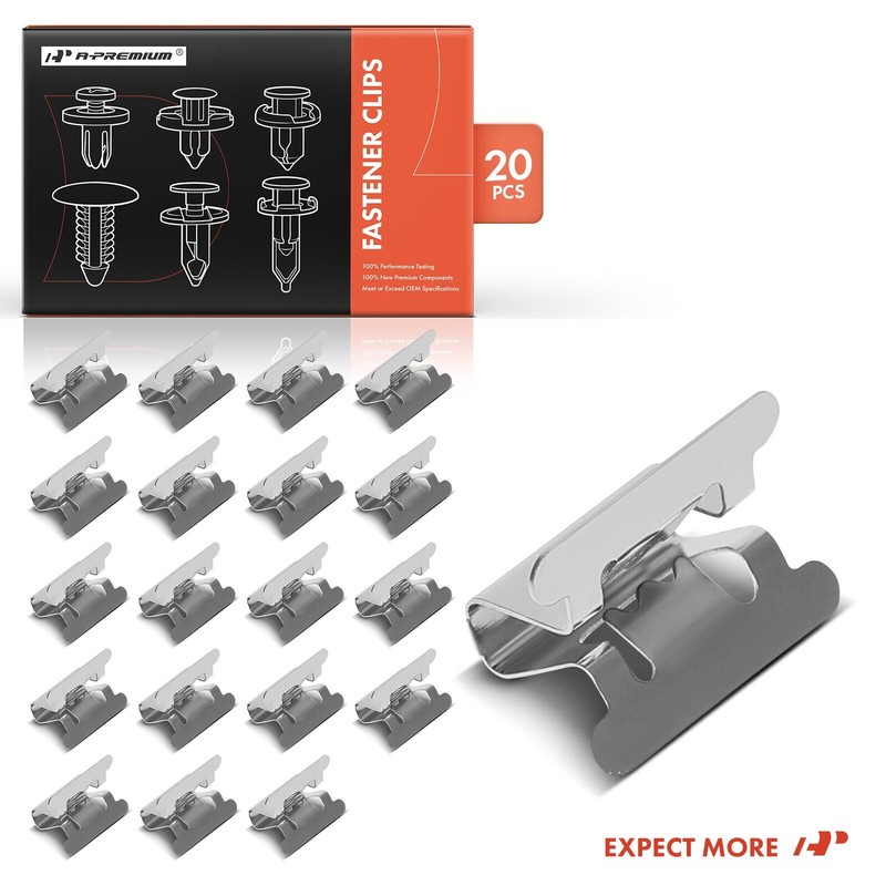 A-Premium 20Pcs 17mm Metal Bumper Cushion Clips Retainer for Toyota Camry Lexus gallery