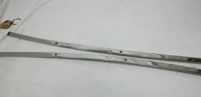 1992 CADILLAC DEVILLE REAR EXTERIOR CHROME TRIM & HARDWARE LOWER WINDOW 4 DOOR gallery