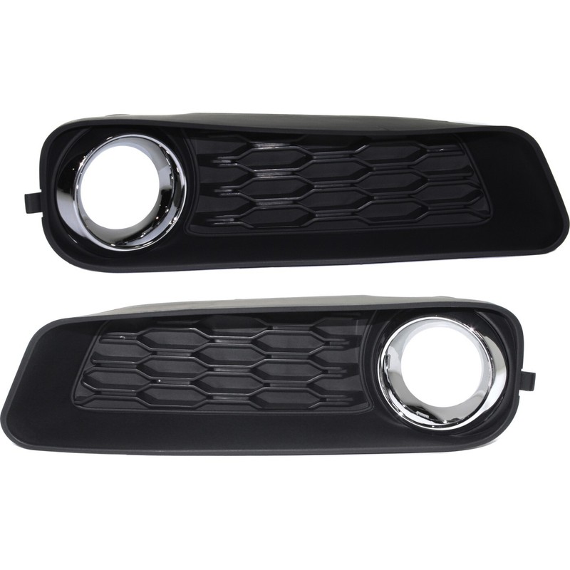 Fog Light Trim Set For 2011-2014 Dodge Avenger Left & Right w/Fog Light Hole 2Pc