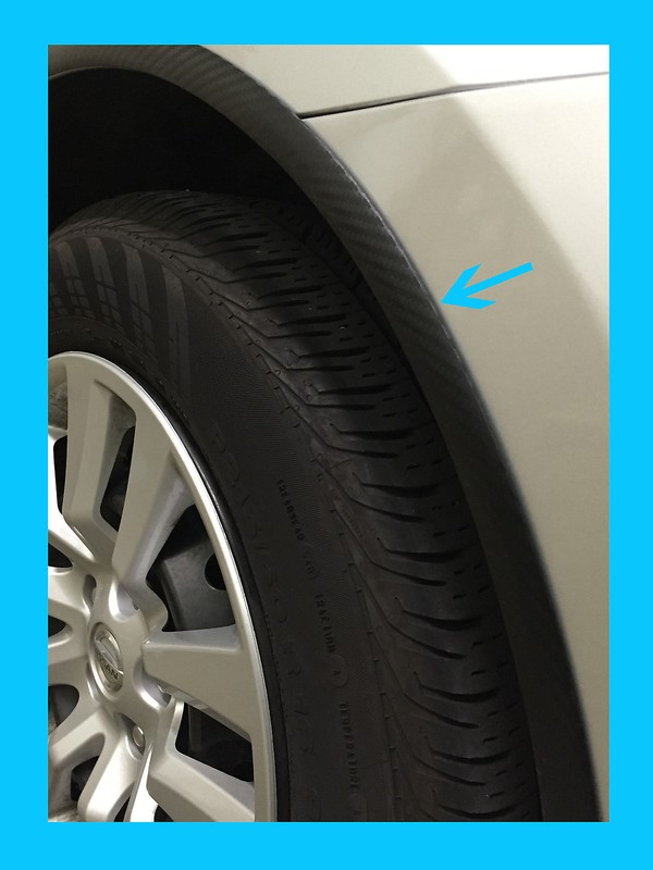 VW Volkswagen CARBON FIBER WHEEL WELL FENDER TRIM MOLDING 4PC W/5YR WARRANTY